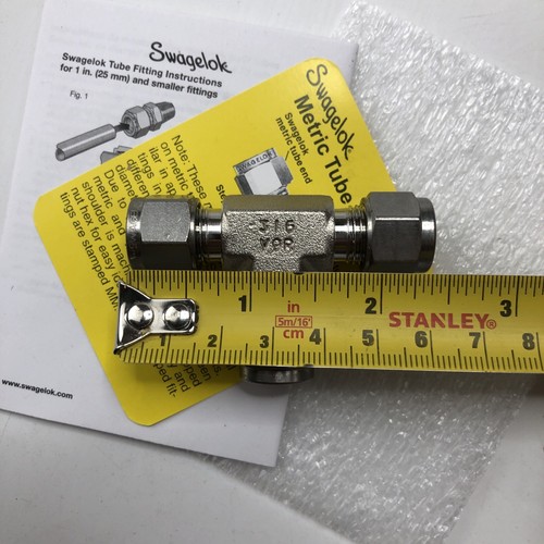 Swagelok SS-8MO-3 Union Tee Metric 8mm 316 Stainless, 3 Port S04090799B - Picture 9 of 9