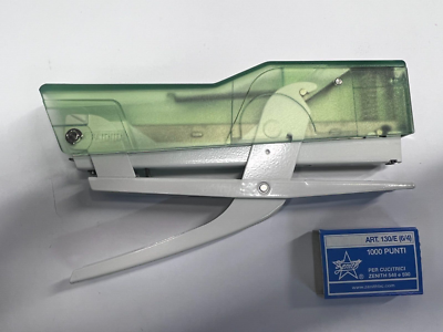 Cucitrice Zenith 590 A Pinza - Rossa/Beige, Cucie Fino A 30 Fogli, Carica 200 Punti - Foto 4