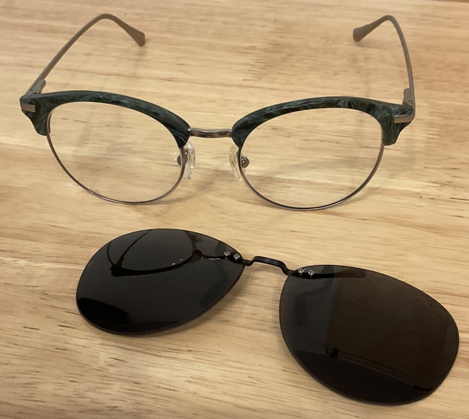 Browline Glasses Zenni Snap On Sunglasses Rose Gold Browline