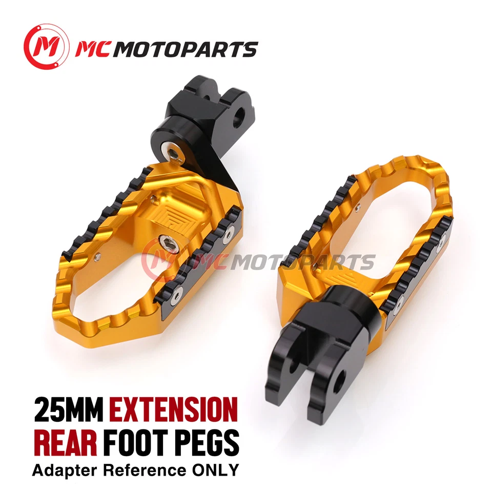 Para Honda CB 500X 2013-2016 1 pulgada estriberas anchas traseras descendentes para pasajeros Touring Foto 3 de 4