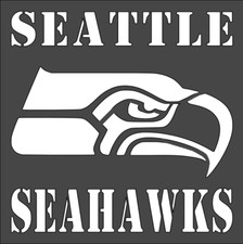 4"x4" Clear Plastic Stencil - Seattle Seahawks SA62   