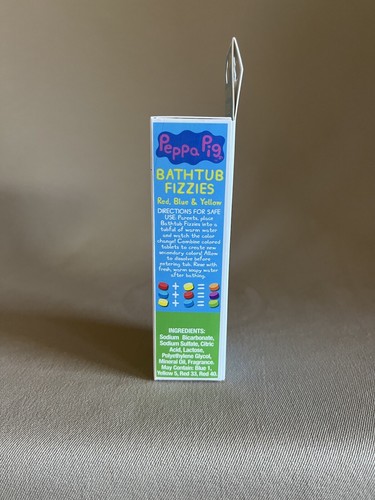 Peppa Pig Bathtub Fizzies~Includes 8 Water Coloring Tablets~Ages 3+, New In Box! - 第 4/4 張圖片