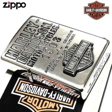 Zippo Oil Lighter Harley Davidson HDP-58 Metal Brass Silver Japan Limited