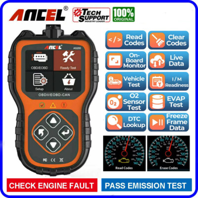 Automotive OBD2 Scanner Code Reader Diagnostic Tool Read/Clear Code Check Engine