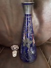 COBALT BLUE GLASS DECANTER - USED — photo 2