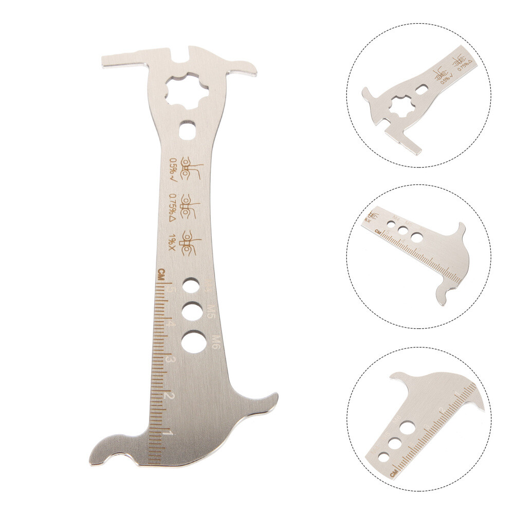 HEEZOU Fahrrad Kettenlehre - Edelstahl Kettenverschleiß Checker