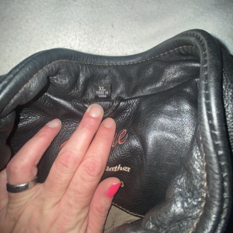 Rouge Leather By Reilly Olmes Leather Jacket Size Xl - Image 4 of 4