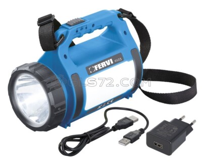 MULTIFUNCTION USB RECHARGEABLE LED TORCH LIGHT LAMP FERVI 0123