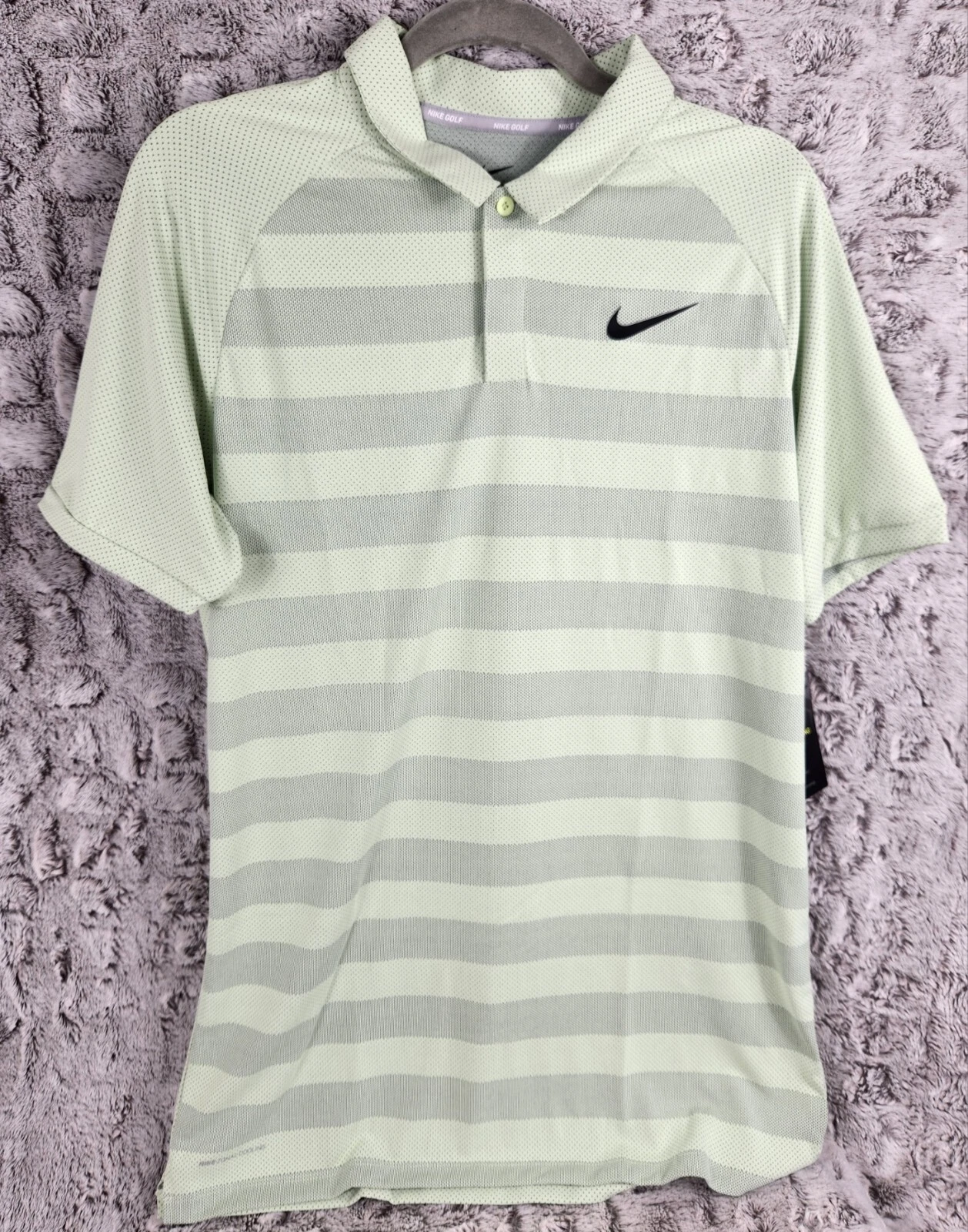 Nike Men's Dri-Fit Golf Polo Shirt Green Size M-TALL