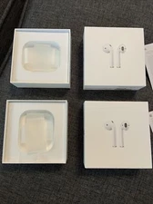 2- Apple AirPods Box Only. Empty Retail Box w/Inserts (AirPods Not Included)