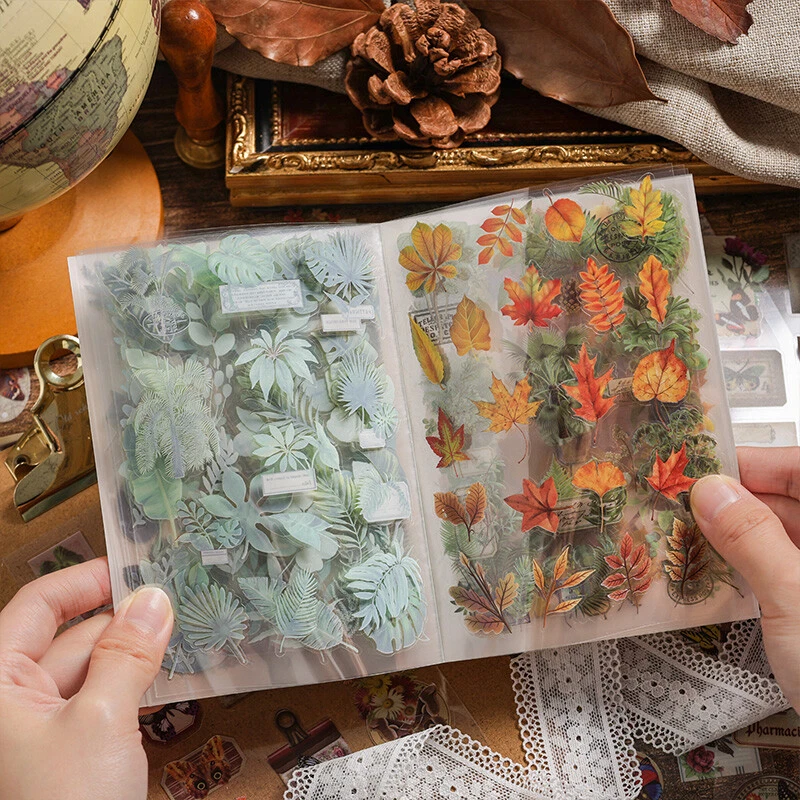 Vintage Blumen Schmetterling PET Aufkleber Tagebuch Journal Planer 20 Blatt Collage - Bild 2 von 4