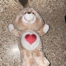 Vintage Care Bears Plush Stuffed Animal 13" Tenderheart Bear Kenner 1983 A2