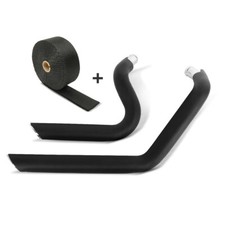 Set Marmitta Scarico SH + Nastro termico per Harley Sportster 1200 Custom 04-13