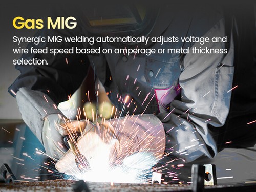 HZXVOGEN 250A 220V Gas/Gasless 5 IN 1 MIG TIG ARC Welder Plasma Cutter - Picture 9 of 16