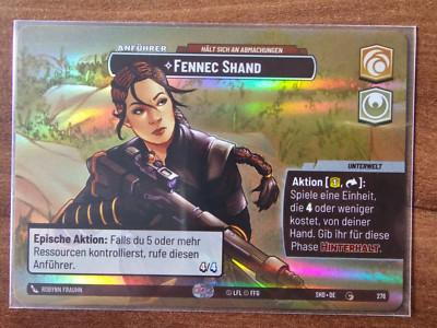 Star Wars Unlimited, Fennec Shand, SHD-DE278, Showcase, deutsch