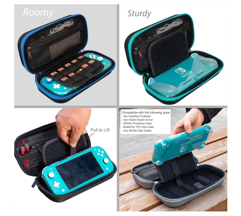 ButterFox Slim Carrying Case for Nintendo Switch Lite,19 Game and 2 Micro  SD Card Holders, Storage for Switch Lite Accessories