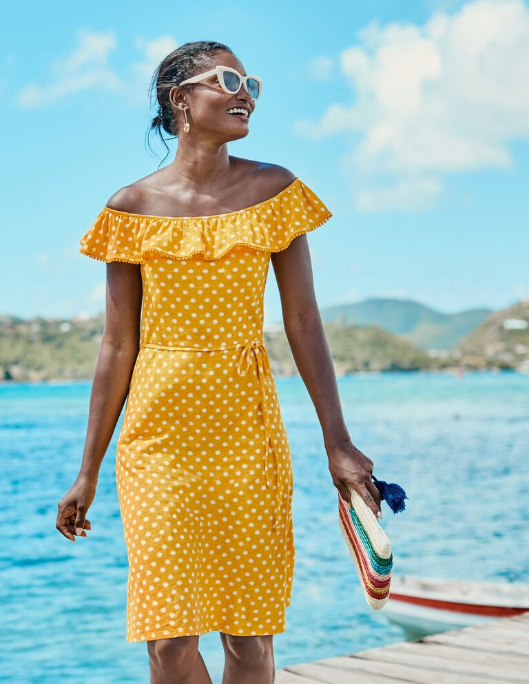 yellow jersey knit dress Yellow Jersey Knit Dress by Significant Other