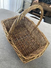 Vintage Cedar Twig Woven Primative Basket