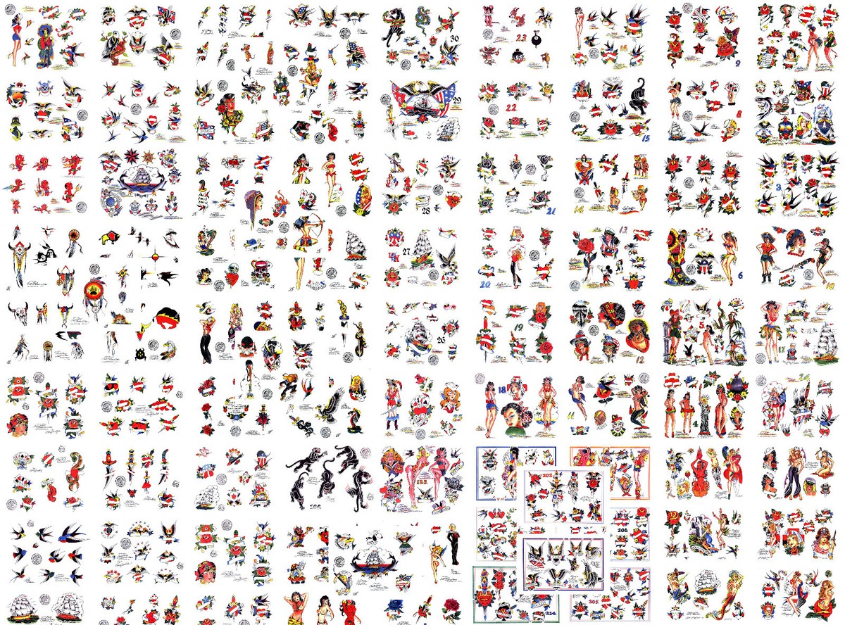 Sailor Jerry Swallow Traditional Vintage Style Tattoo Flash