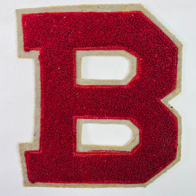 Bloomfield High School New Jersey ''B'' Sports Letter Jacket Patch 1940's 1950's