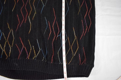 Vintage 90s Protege Collection Cosby Style Multicolor 3D Knit Sweater Size 3XL - Bild 10 von 11