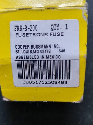 Eaton Bussmann FRS-R-200 Class RK5 Fuse, Time-delay, Dual-Element