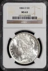 1884-O $1 Silver Morgan Dollar MS 63 NGC # 1217133-020 + Bonus