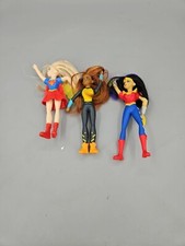 Lot of 3 DC Super Hero Girls 6" Figures McDonald  s Super Girl Bumblebee Wonder