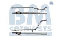 BM Catalysts BM50143 Abgasrohr Auspuff Mittig Front Rund 213Cm Silber