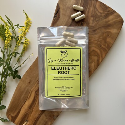 Eleuthero Root Capsules | Siberian Ginseng | Eleutherococcus Senticosus | 510mg