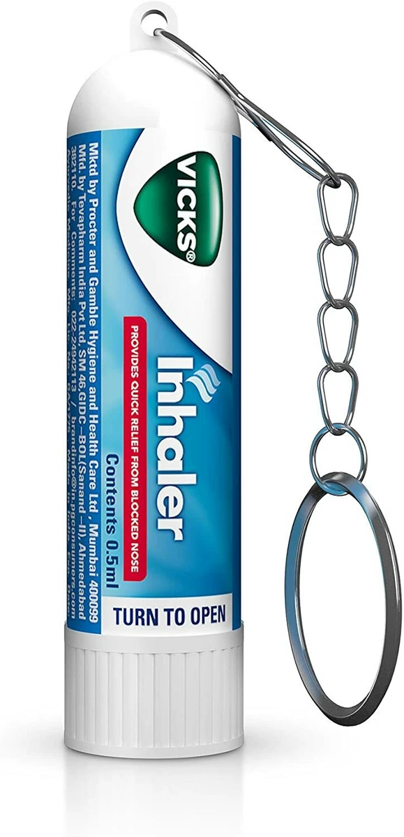 Vicks Inhaler Provides Quick Relief From Blocked Nose 0.5ml