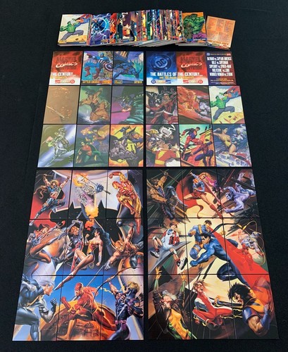 1995 MARVEL VS DC IMPACT BATTLE HOLO F/X INSERT BASE SET CARD SINGLES YOU CHOOSE - Picture 2 of 82