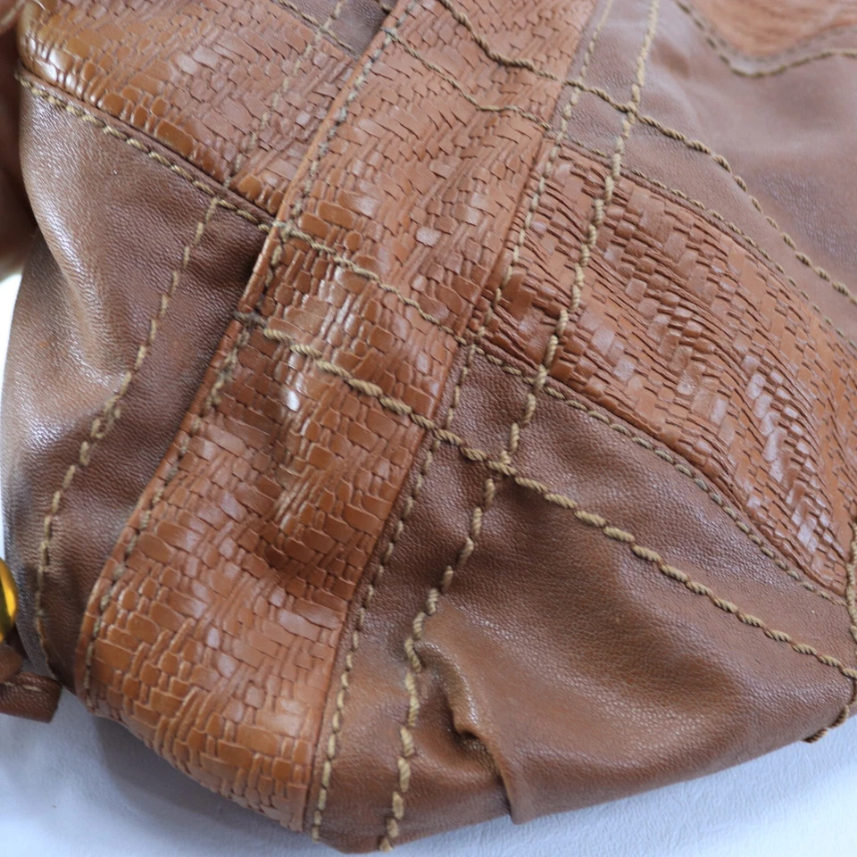 Bolso de Hombro St Johns Bay Hobo M Marrón Tostado Argyle Texturado Imitación Cuero Foto 4 de 4