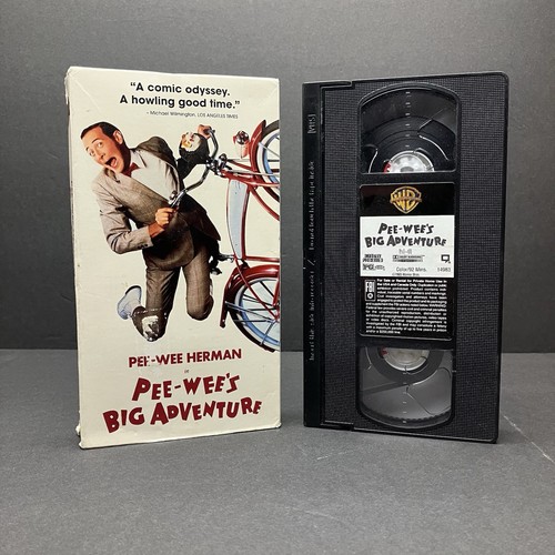 Pee-Wee’s Big Adventure (VHS, 1991) Paul Reubens Tim Burton Tested