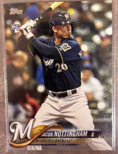 2018 Topps Update Jacob Nottingham Milwaukee Brewers RC #US6