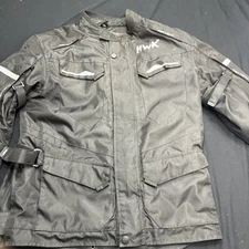 HWK Mesh Motorcycle Jacket Mens XL Air Vented Armored Breathable With Elbow Pads