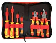 6 Piece Insulated Screwdriver Set - 1000 Volt Phillips and Slotted Screwdrive...