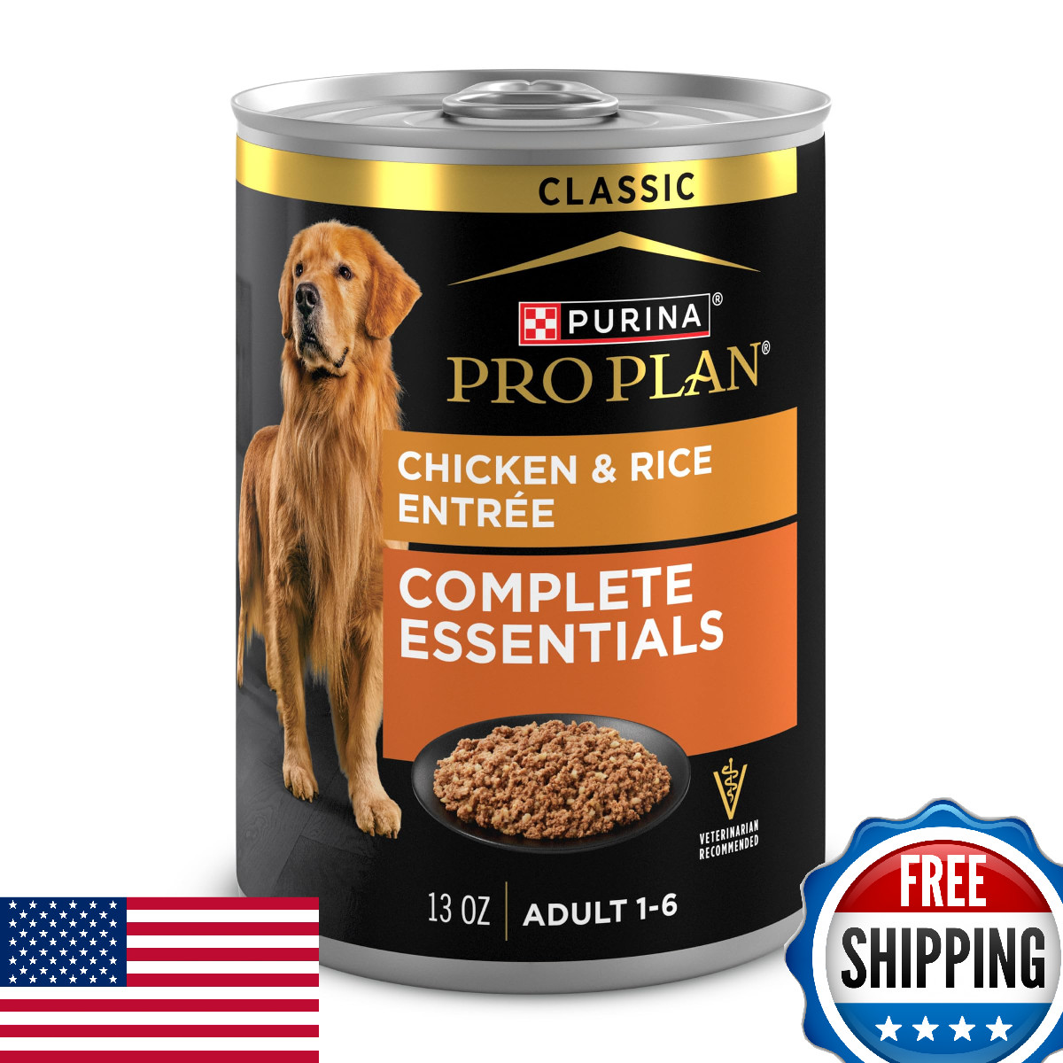 Purina Pro Plan Complete Essentials Classic Pate Dog Food, Chicken and Rice Entr