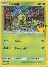 Pokemon - Turtwig - 4/25 #004/025 - McDonald's 25th Anniversary Promos Holo