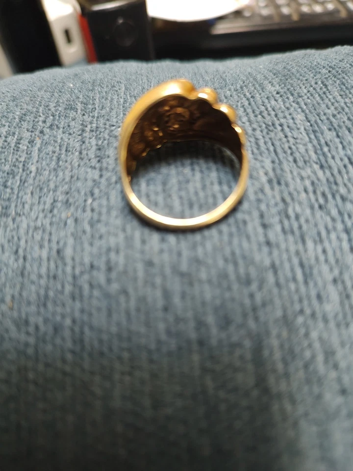 Anillo cúpula oro 10kt Foto 2 de 3