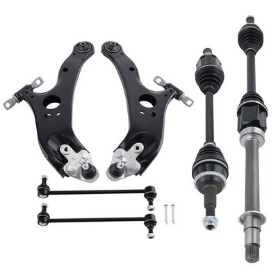 6x Front Lower Control Arms + CV Axle Shaft Left Right for Sienna FWD 2011-2015