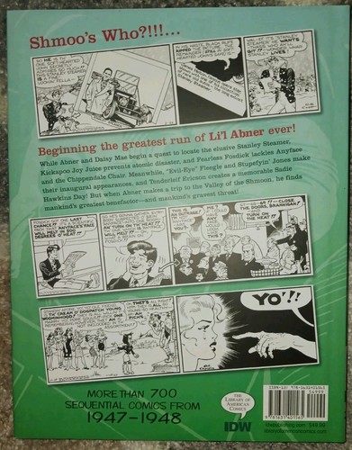 Libro completo de diarios de Al Capp Li'l Abner "The Coming Of The Shmoos" 1947-48 HC - Imagen 2 de 4