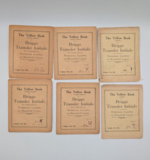 6 Briggs Transfer Initialen 1 1/4" Stickhefte Alphabet D F I K U Y