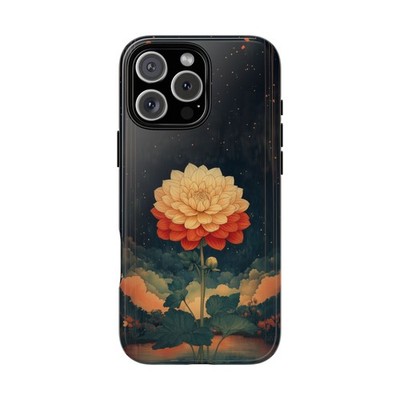 Dahlia Ukiyo Flower Phone Cover Tough Case | Lifetime Warranty
