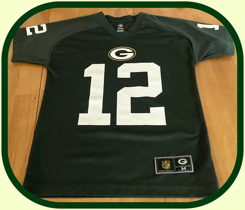 Green Bay Packers Aaron Rodgers NFL Team Apparel Youth Medium 10-12 Jersey nwot - Picture 1 of 4
