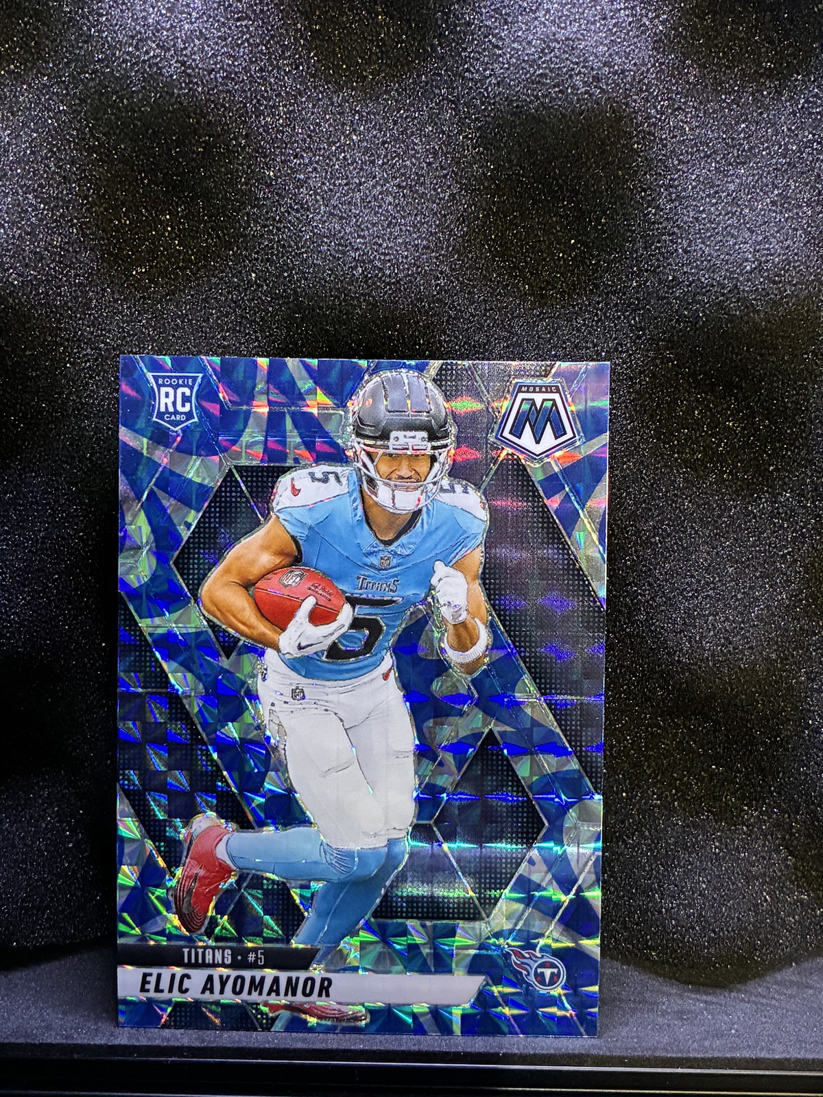 2025 Panini Mosaic #333 Elic Ayomanor Blue Scope