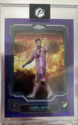 2025 Topps Chrome Mls - Elimination Lionel Messi #EL-10 Purple Refractor /75