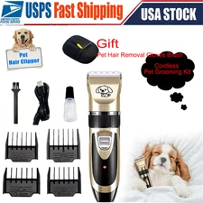 Cordless Pet Grooming Kit Electric Hair Clipper Trimmer Thick Hair Perfect Gift