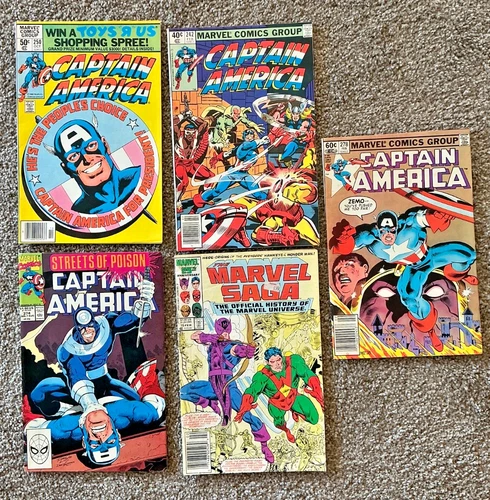 Vintage Comic Books Captain America/Marvel Saga