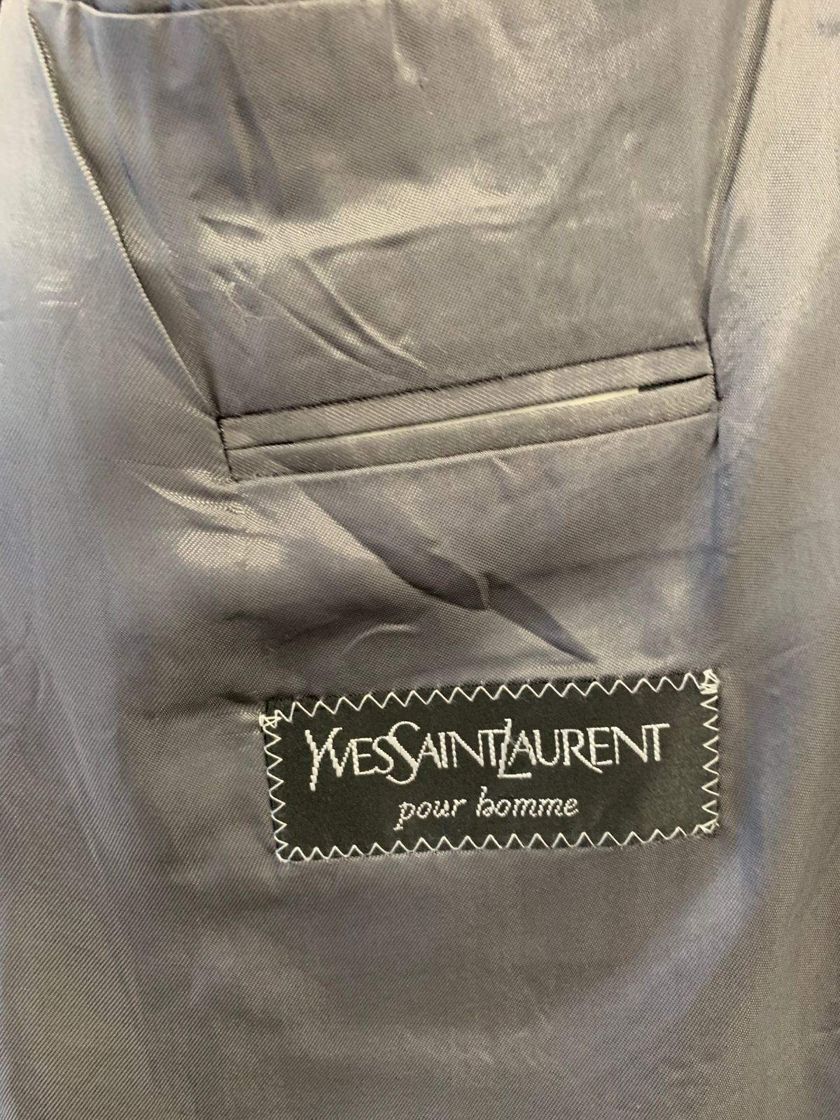 Yves Saint Laurent Pour Homme Gray Wool Blazer Ja… - image 3